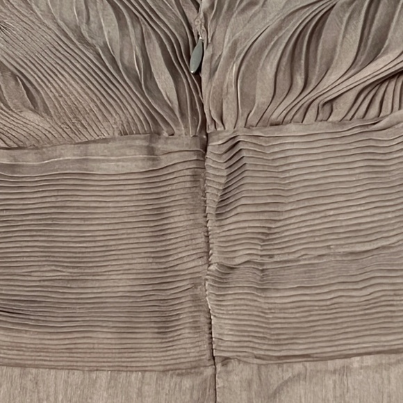 Valentino Grey Silk Cocktail Dress with Pleating detail. - Picture 14 of 16